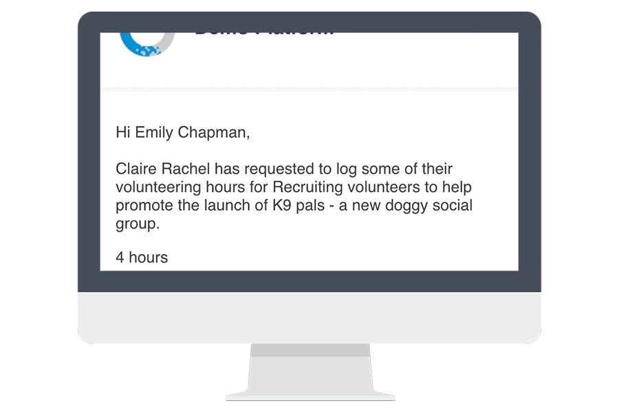 New volunteering notification